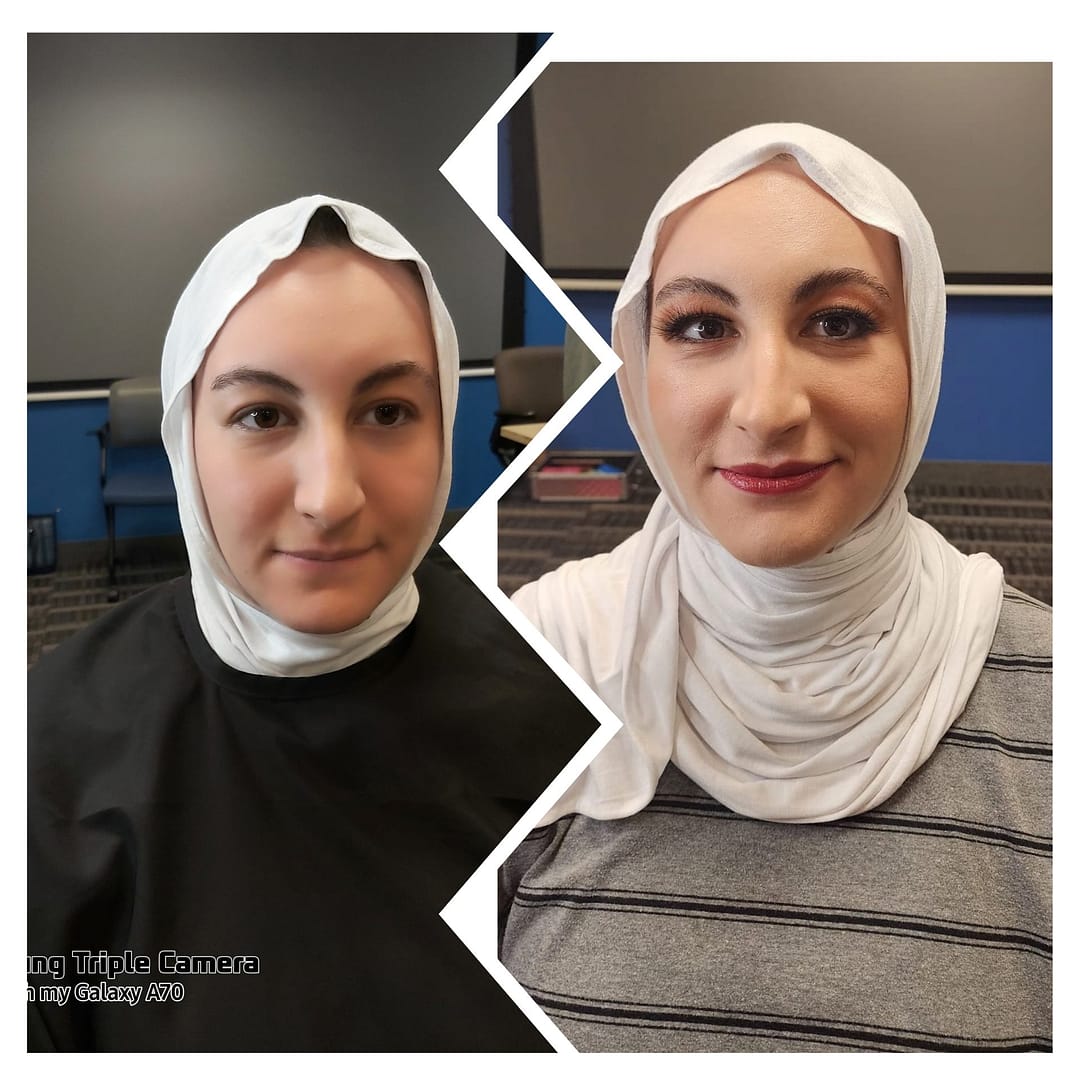 Talented makeup artist